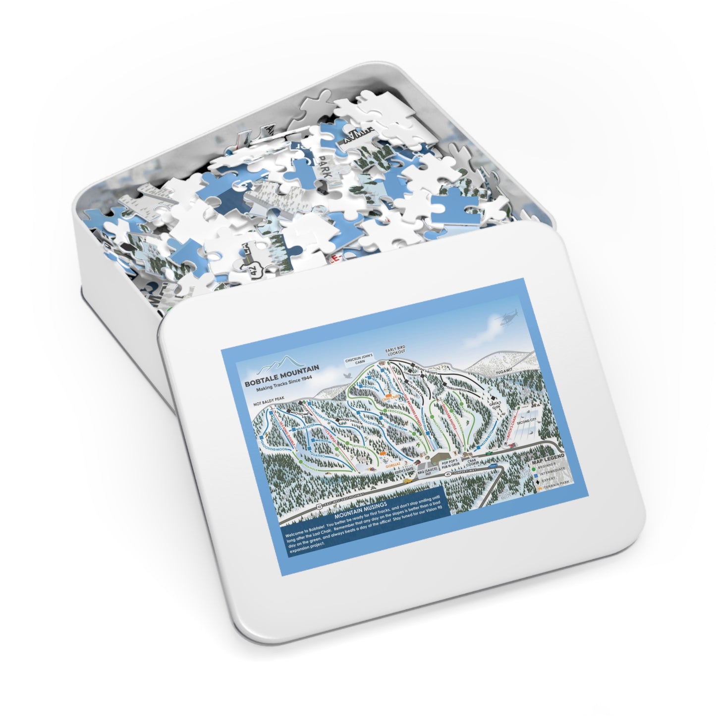 Custom Trail Map Jigsaw Puzzle