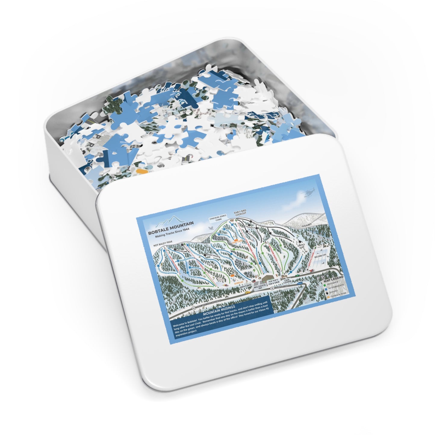 Custom Trail Map Jigsaw Puzzle