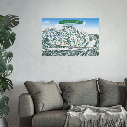 Custom Trail Map Satin and Archival Matte Poster