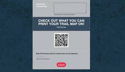 Winter or Summer Trail Map Blank & Worksheet