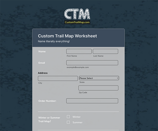 Custom Trail Map WORKSHEET