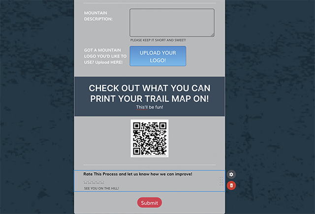 Custom Trail Map WORKSHEET