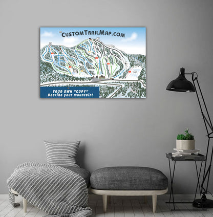 Custom Trail Map Poster Print